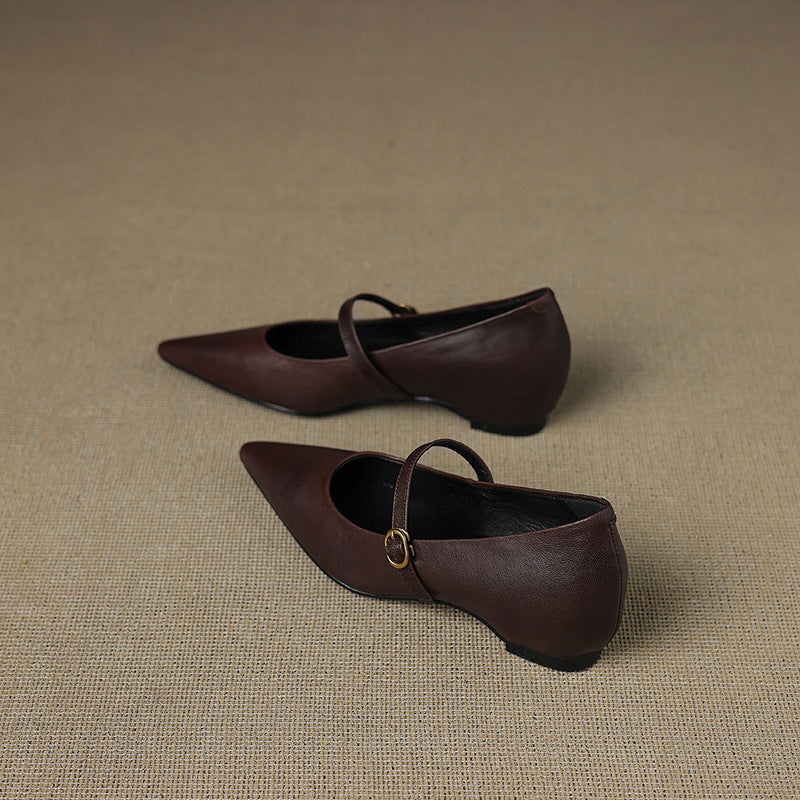 Women's Lambskin Leather Mary Janes