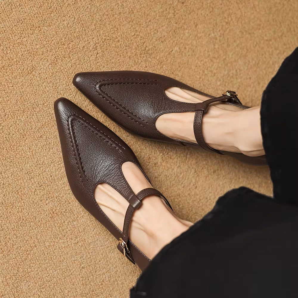 Fiorella™ | T-Strap Kitten Heel Pumps