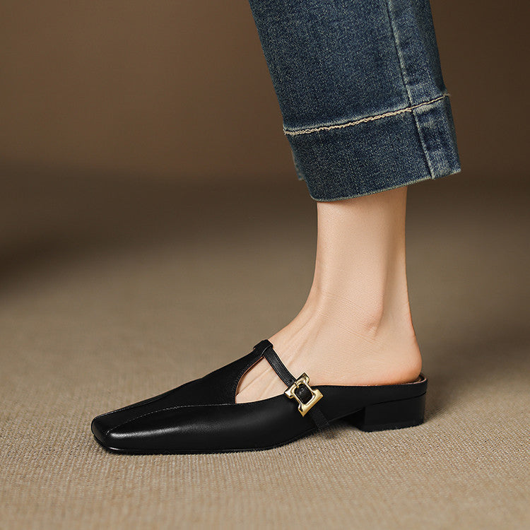 Women's Sculpt Leather Mules
