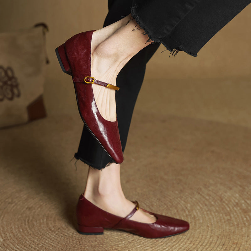 Women's Lambskin Mary Janes