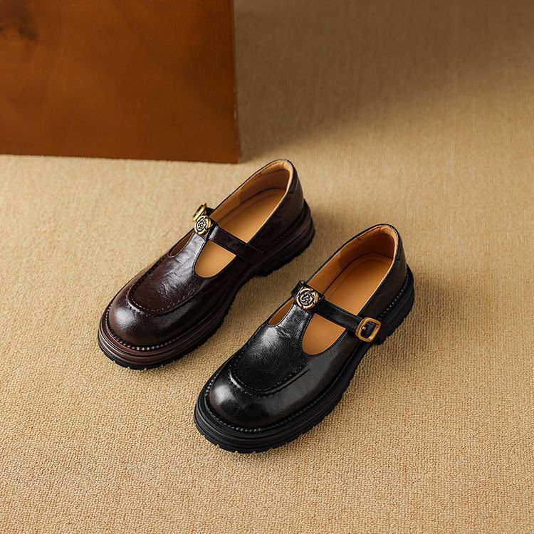 Women's Leather Mary Janes