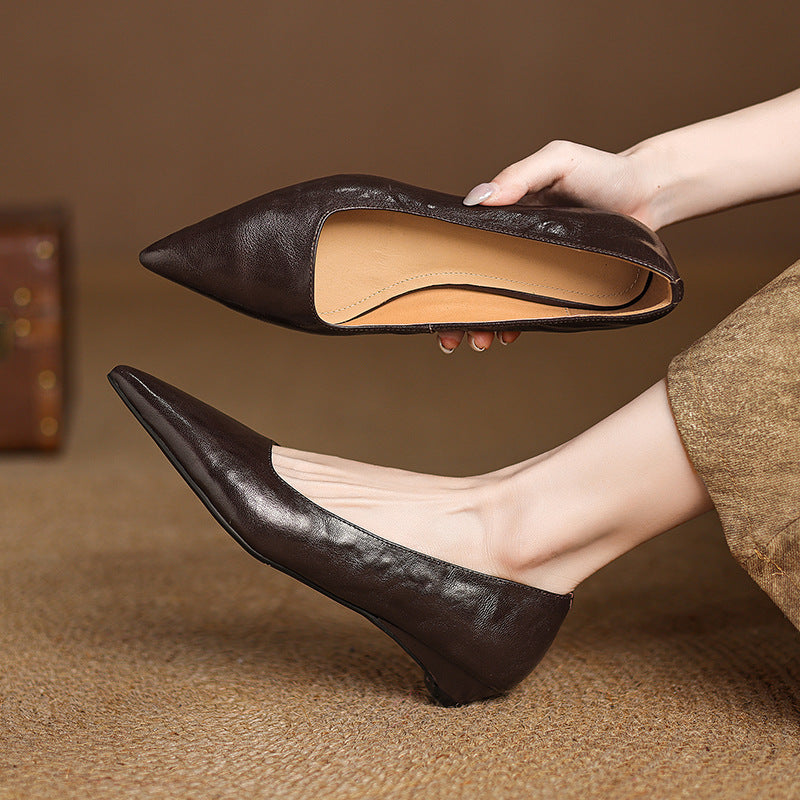 Women's Lambskin Leather Flats