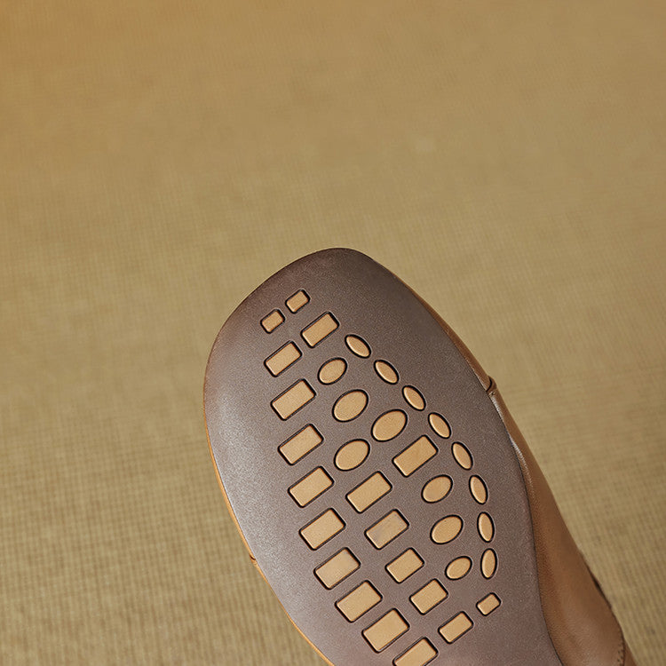 Women's Woven Leather Loafers