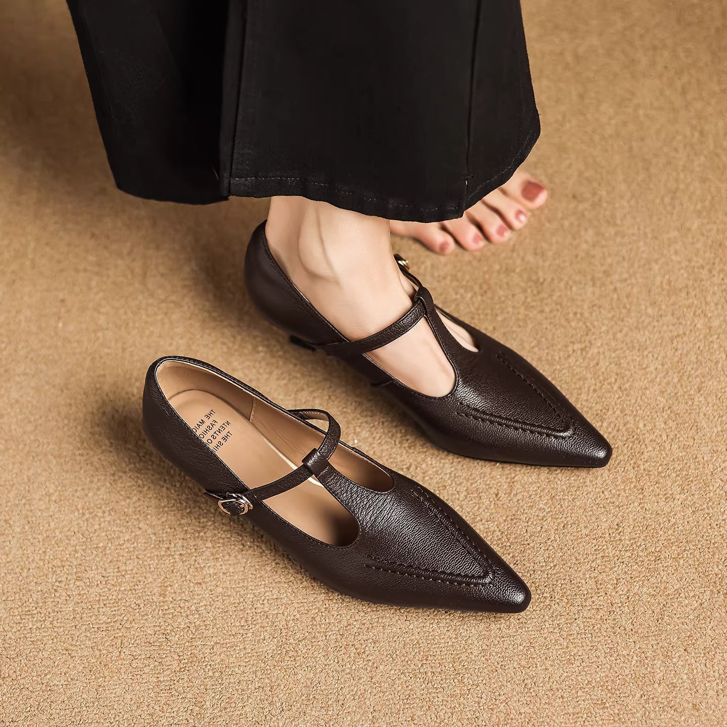 Fiorella™ | T-Strap Kitten Heel Pumps