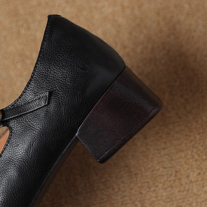 Women's Leather Mary Janes