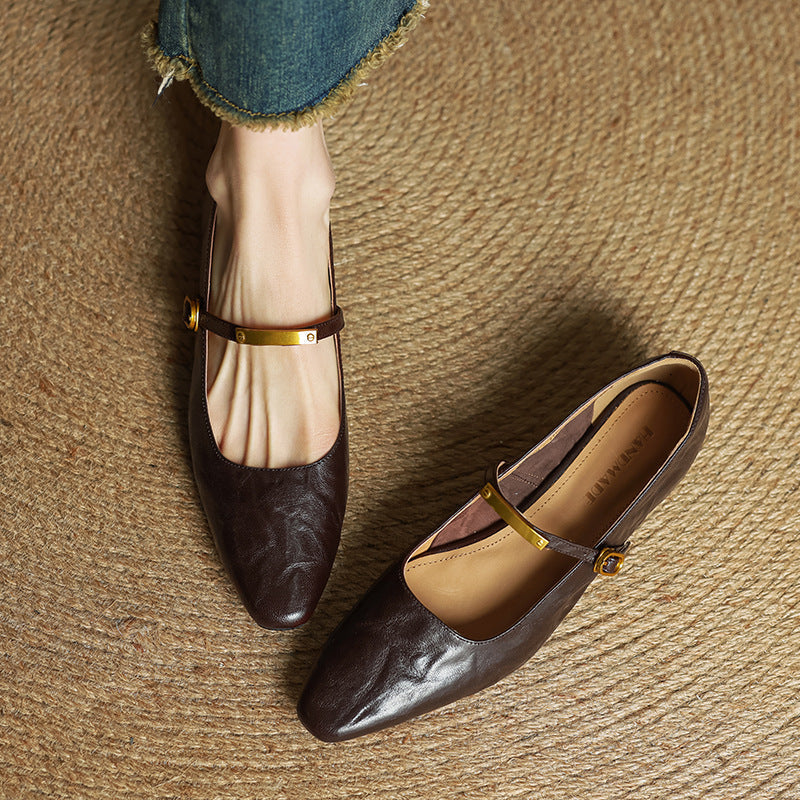 Women's Lambskin Mary Janes