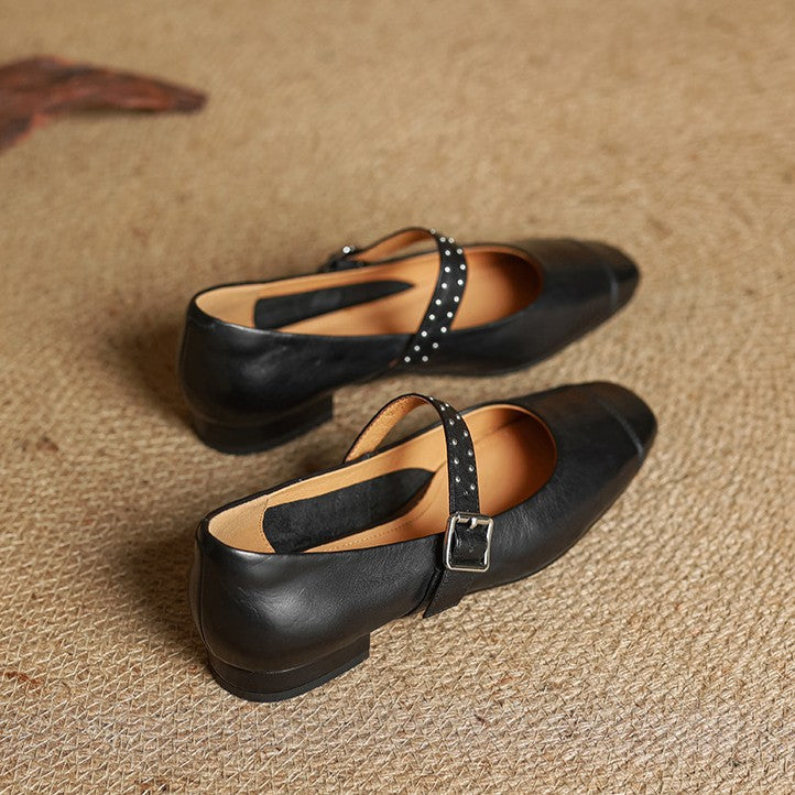 Women's Leather Mary Janes