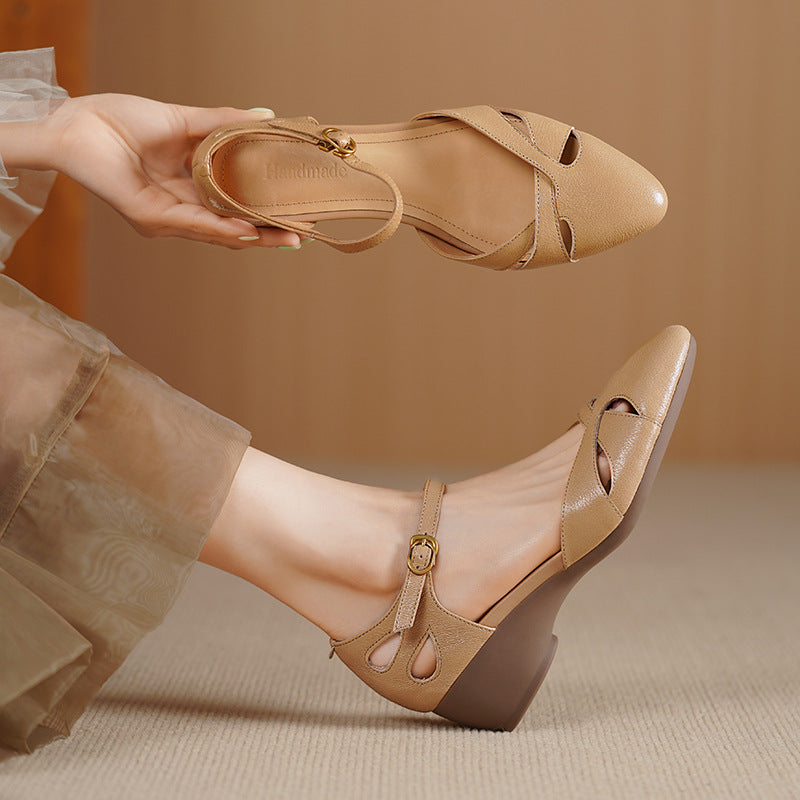 Women's Lambskin Leather Heels