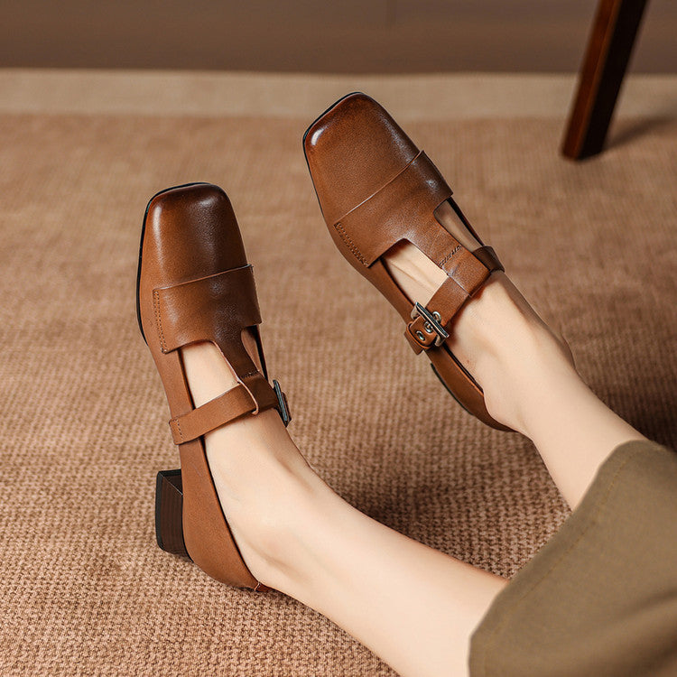 Kellaway™ | T-Strap Block Heel Pumps