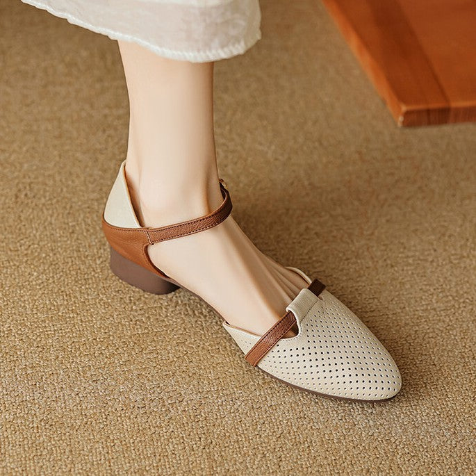 Women's Leather Slingbacks