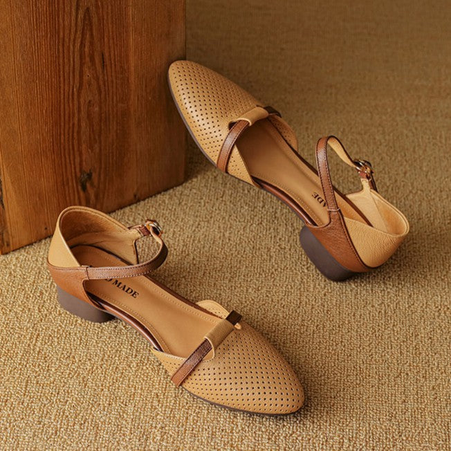 Women's Leather Slingbacks