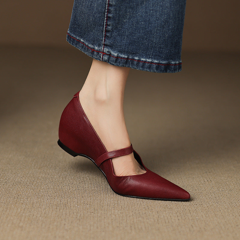 Women's Lambskin Leather Mary Janes