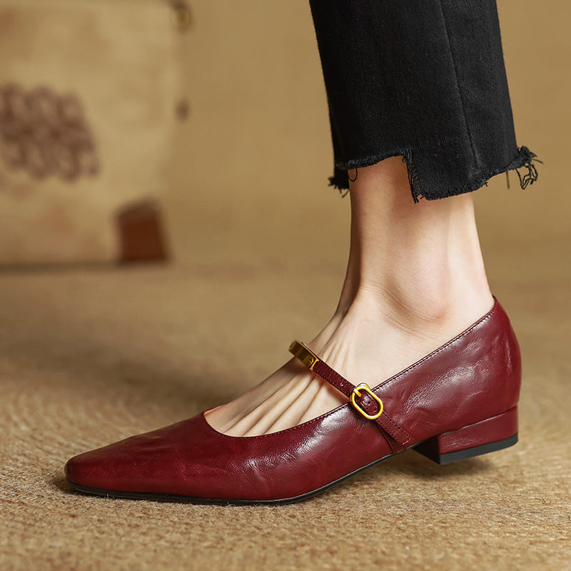 Women's Lambskin Mary Janes