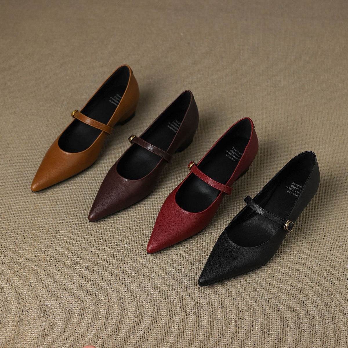 Women's Lambskin Leather Mary Janes