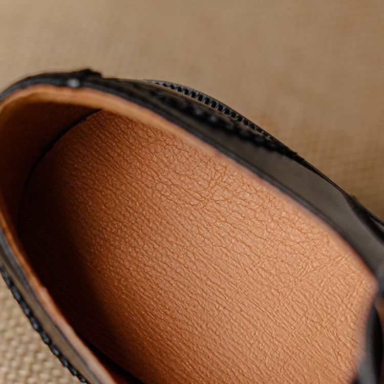 Women's Brogue Leather Oxfords