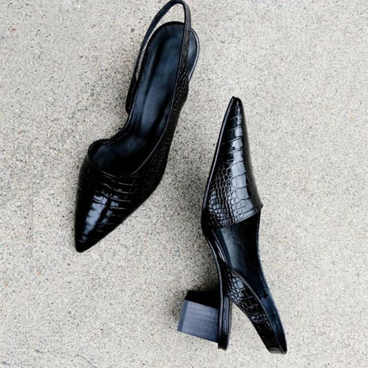 Orvette™ | Pointed-Toe Slingback Block Heel Pump