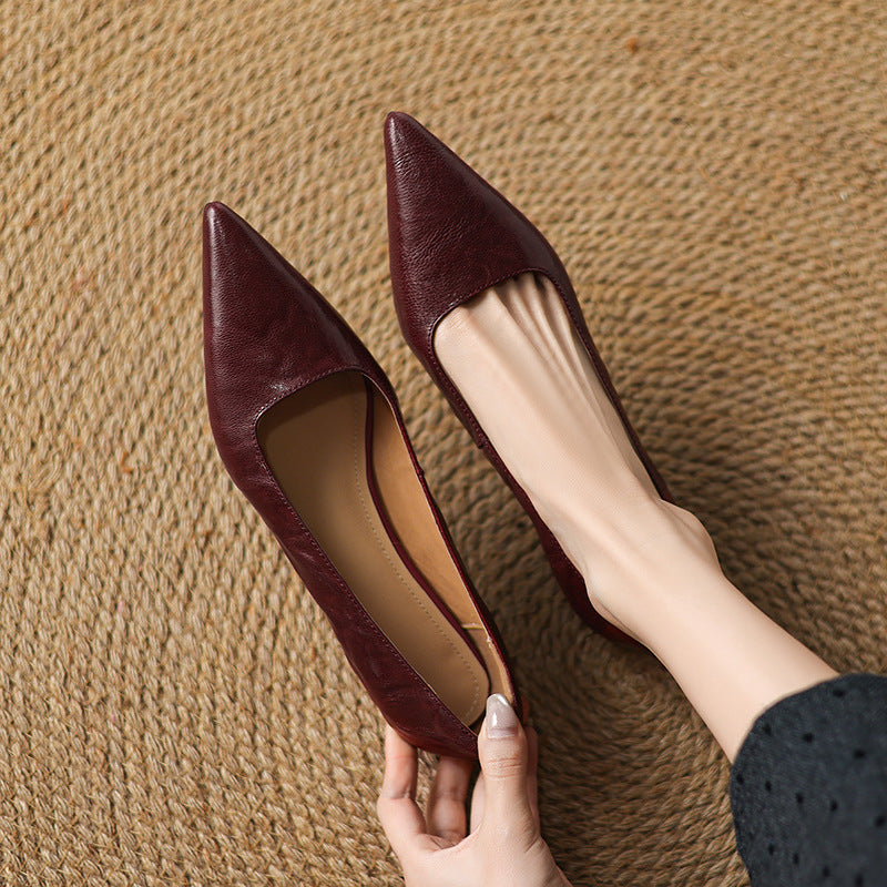 Women's Lambskin Leather Flats