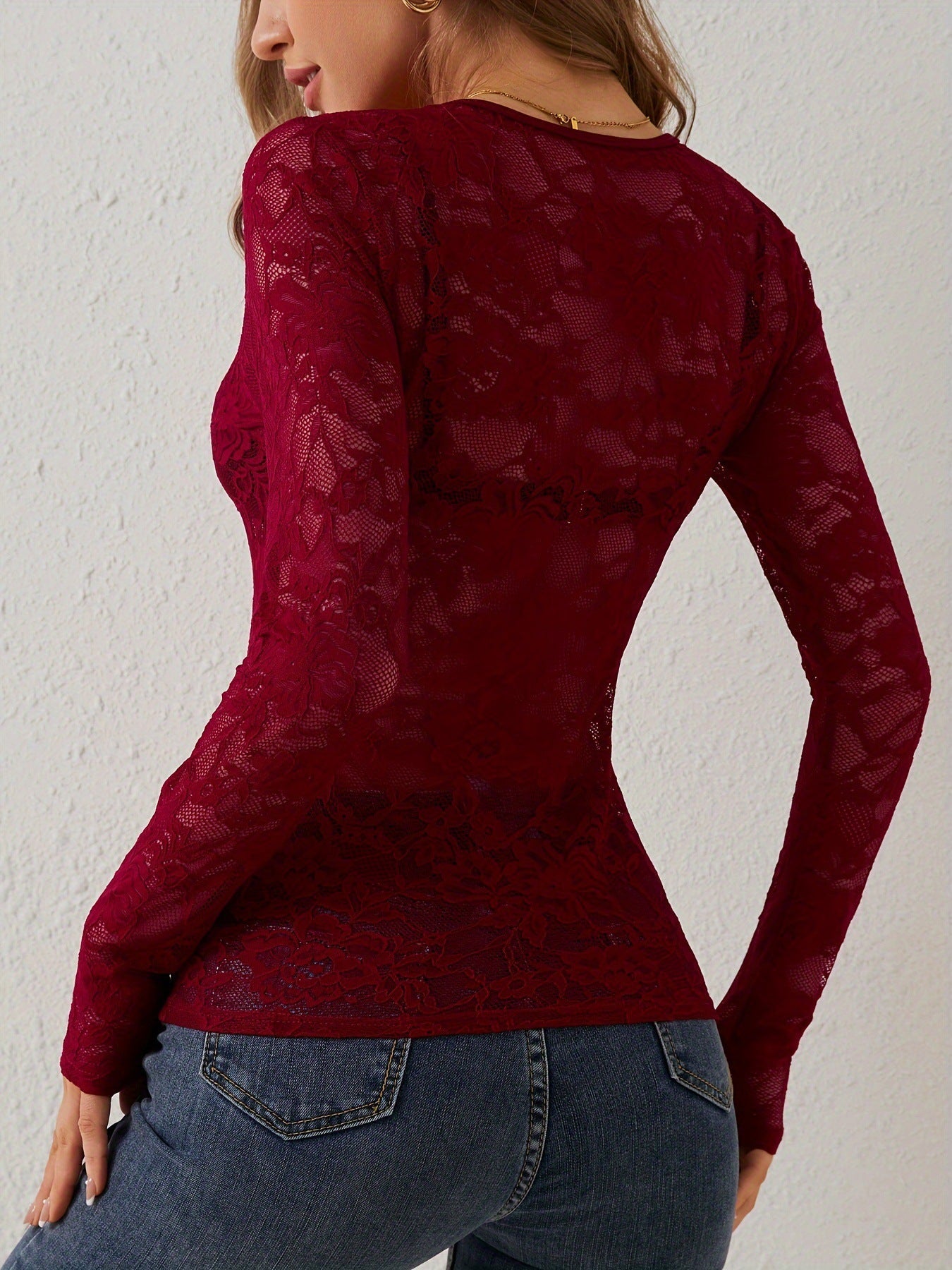 Jorvelle™ | Long Sleeve V-Neck Top