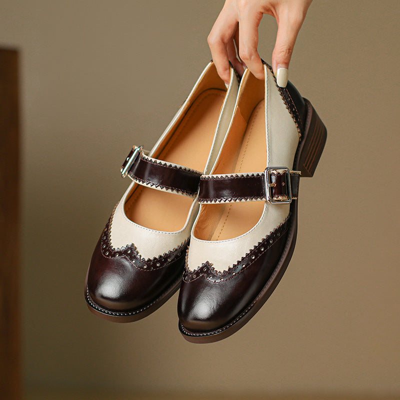 Women's Leather Mary Janes