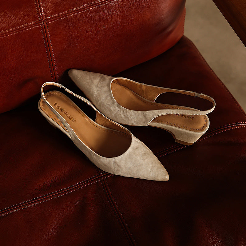 Women's Sculpt Leather Heels
