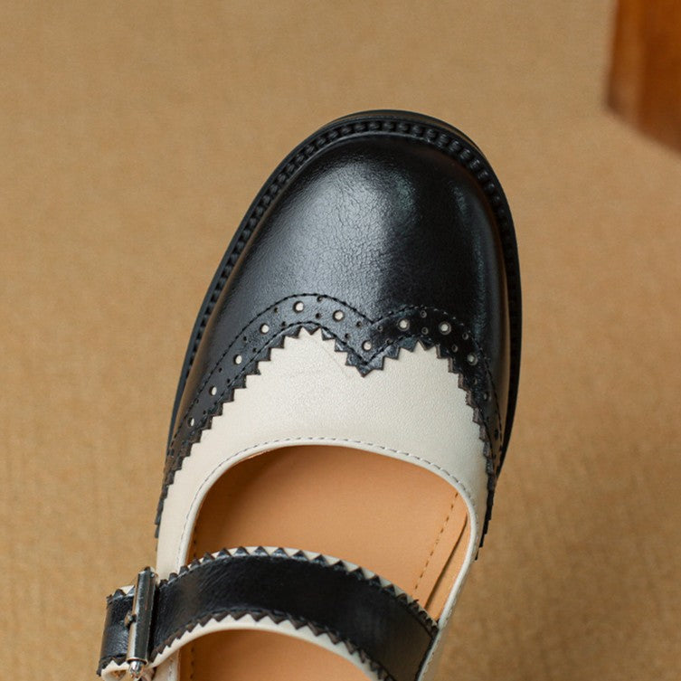 Women's Leather Mary Janes