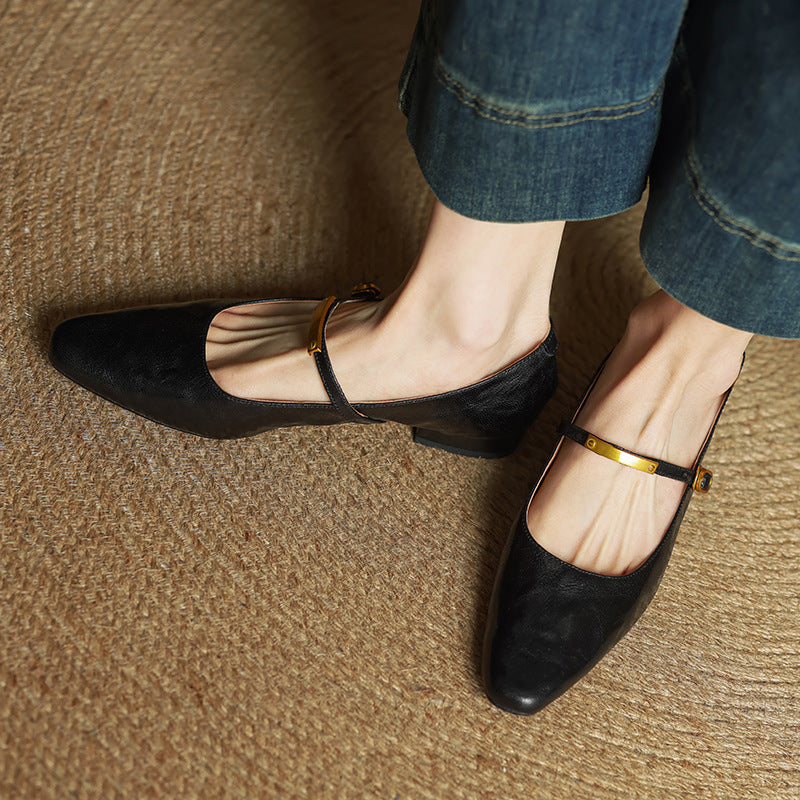Women's Lambskin Mary Janes