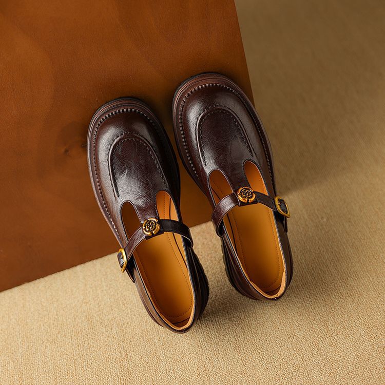 Women's Leather Mary Janes