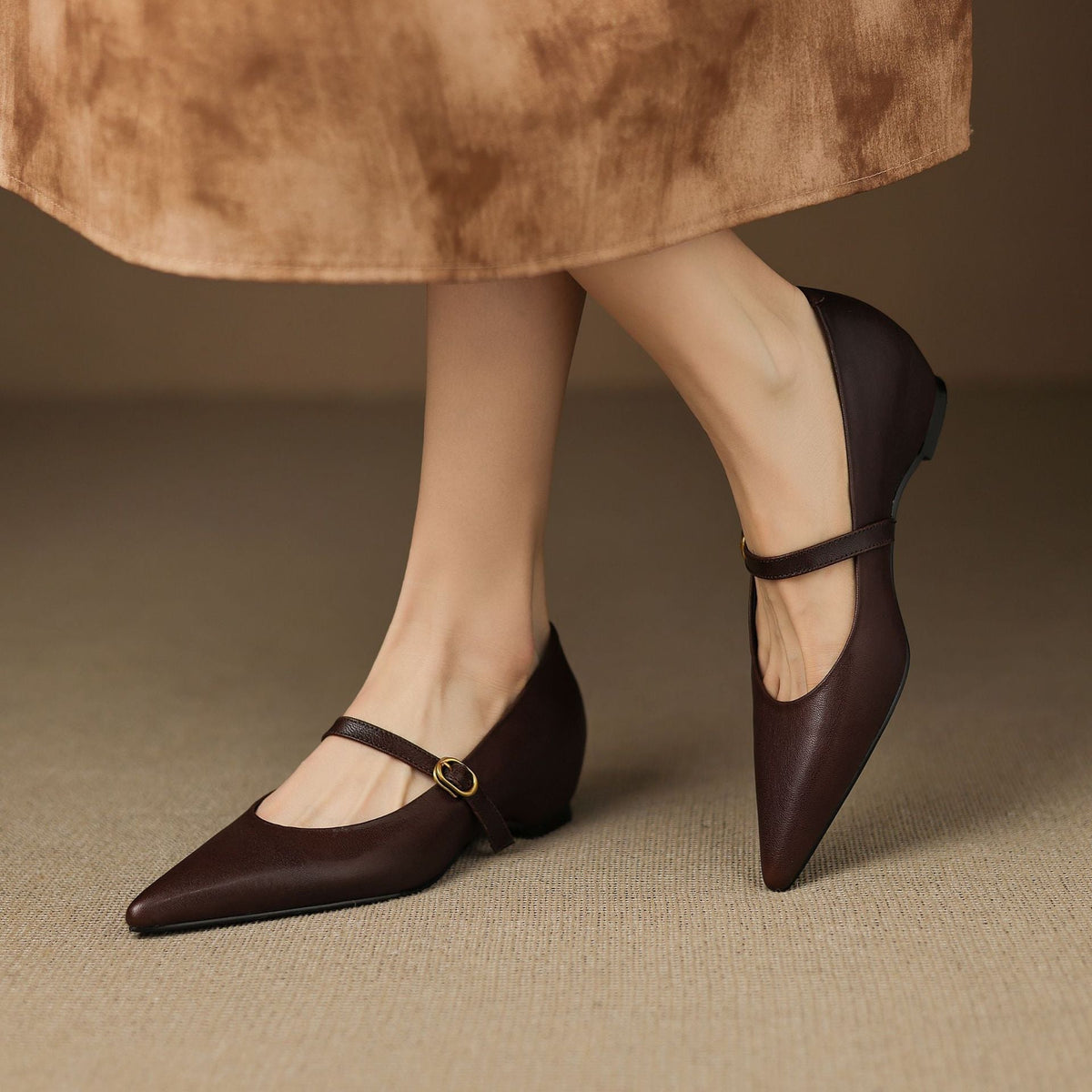 Women's Lambskin Leather Mary Janes