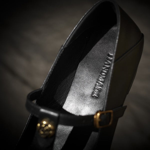 Women's T-Bar Leather Pumps