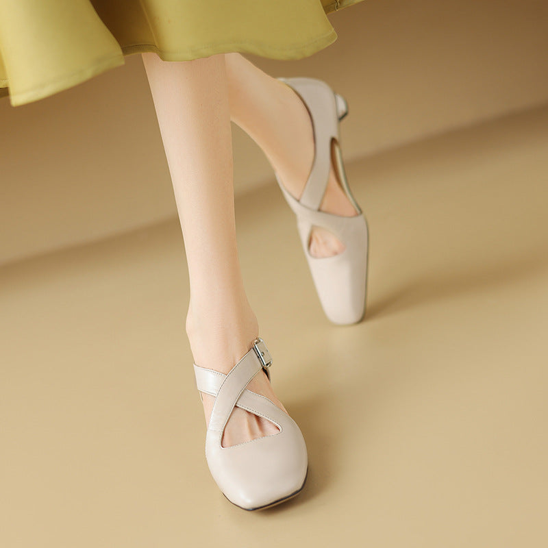 Women's D'Orsay Leather Heels