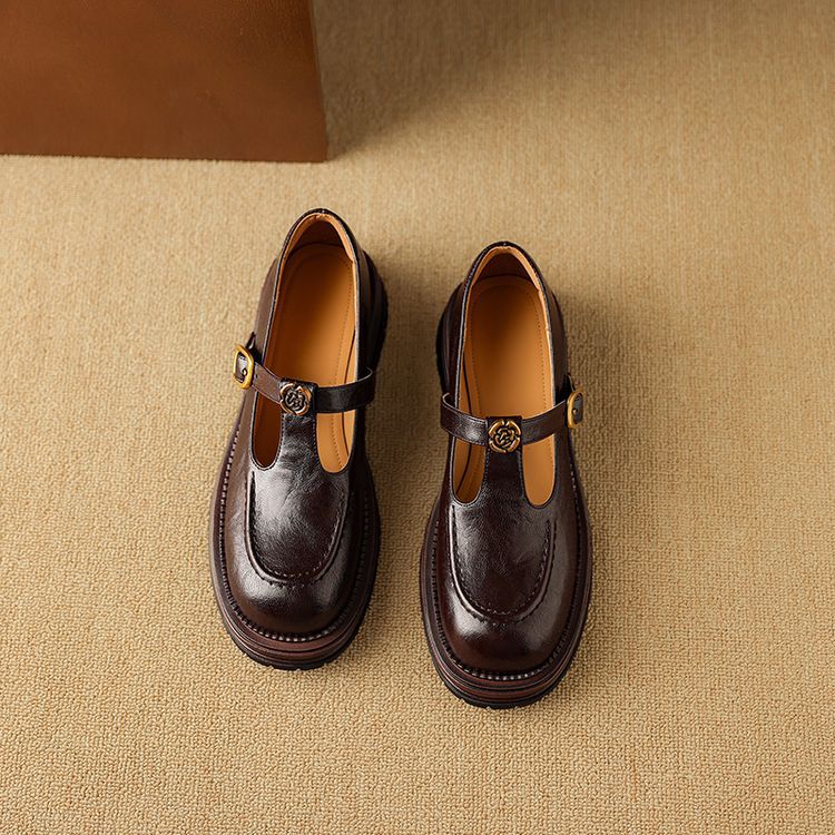 Women's Leather Mary Janes