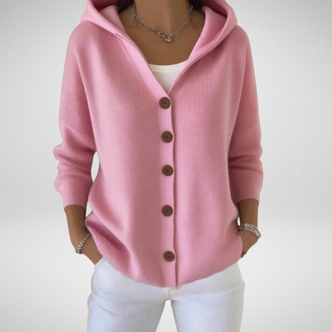 Orvella™ | Hooded Button-Front Cardigan