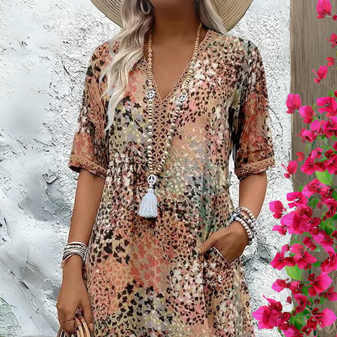 Hazel™ | Flattering Boho Dress