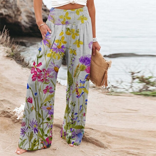 Tivana™ | Wide-Leg Floral Pants