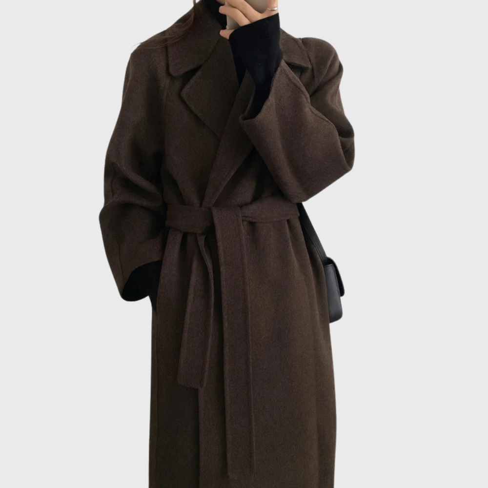 Women's Classic Belted Overcoat