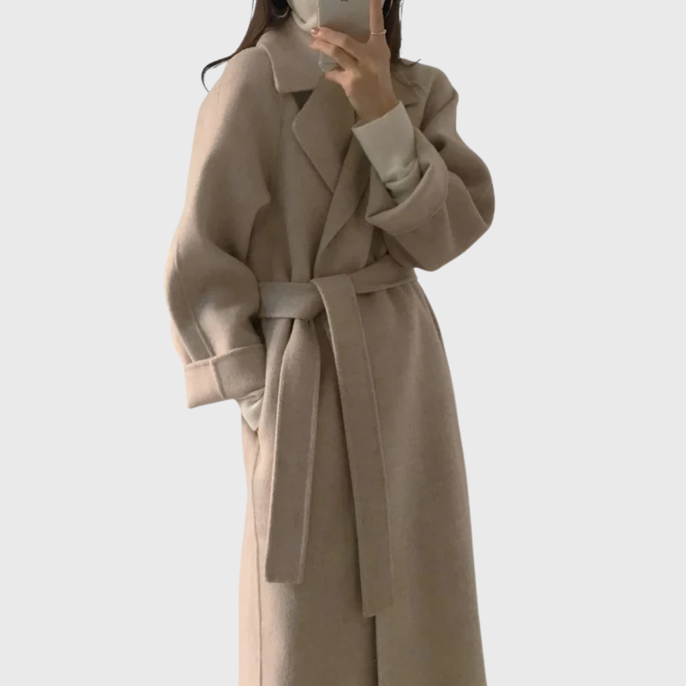 Women's Classic Belted Overcoat