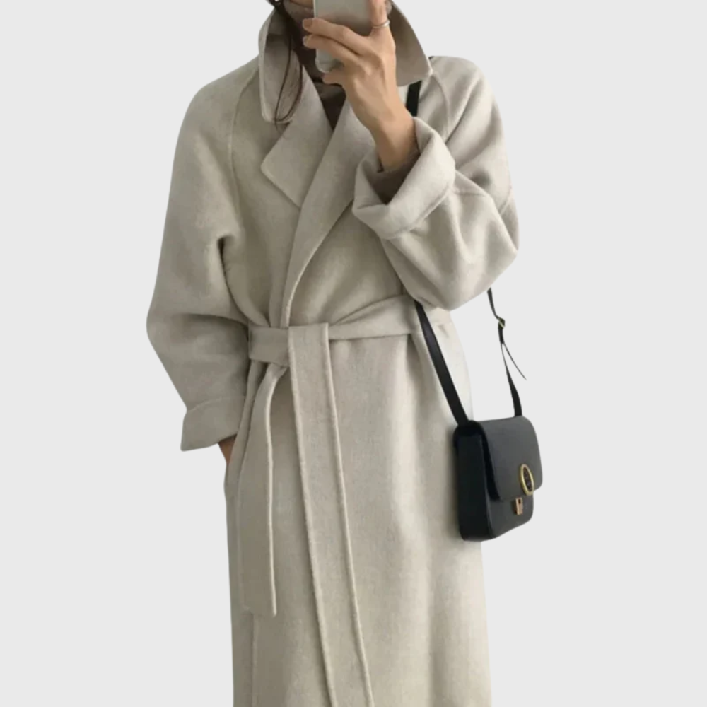 Women's Classic Belted Overcoat