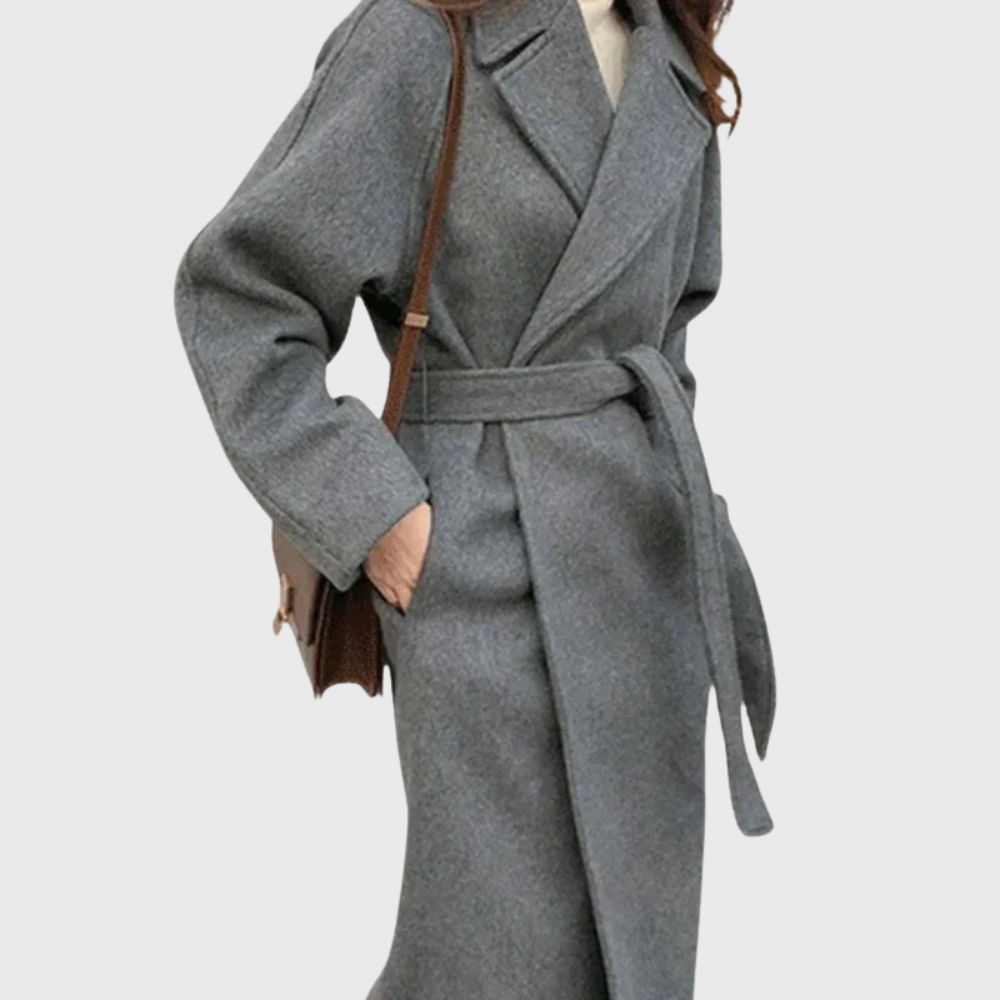 Women's Classic Belted Overcoat