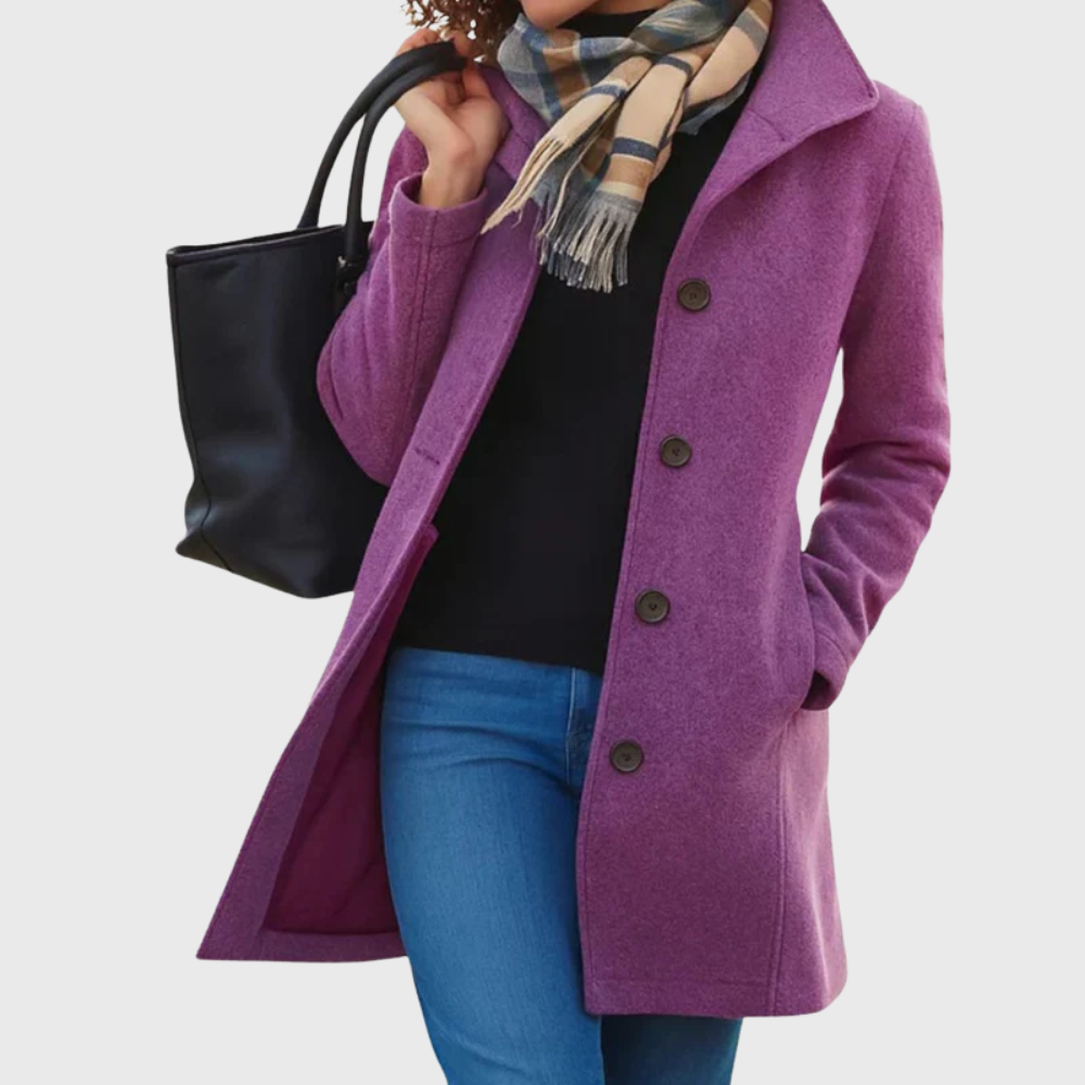 Women's Stylish Longline Coat for a Flattering Fit