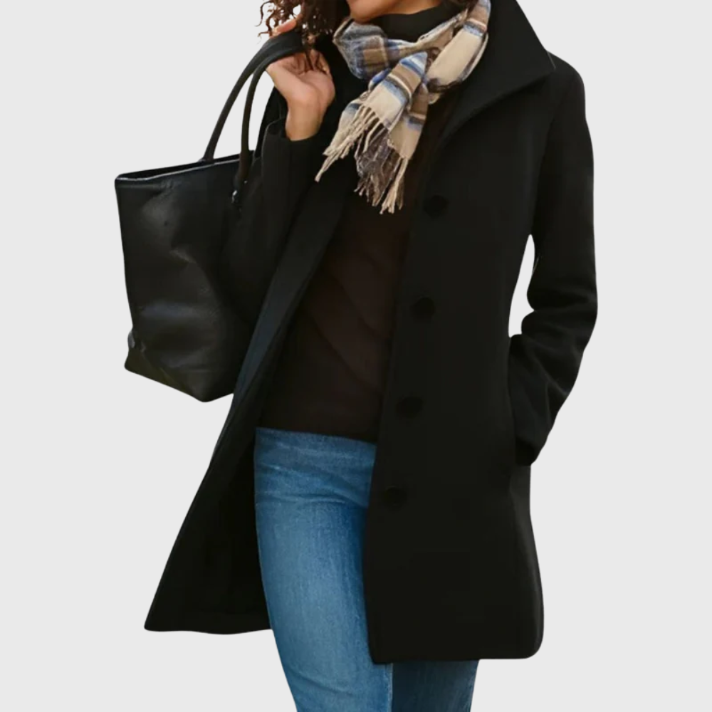 Women's Stylish Longline Coat for a Flattering Fit