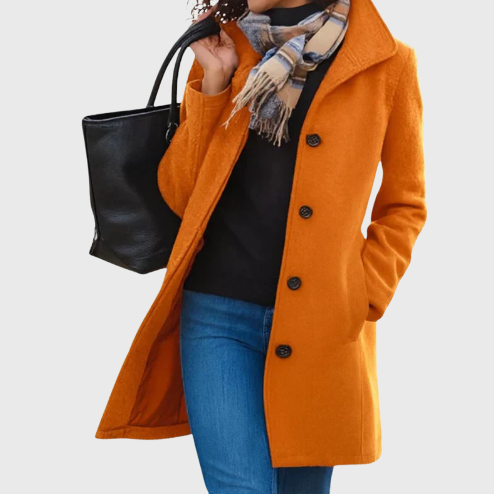 Women's Stylish Longline Coat for a Flattering Fit