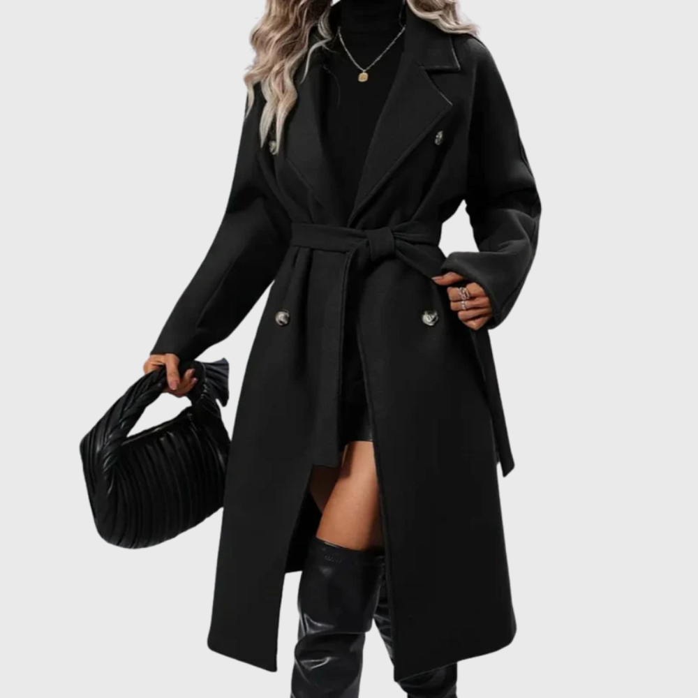 Women's Extended Length Winter Trench Coat