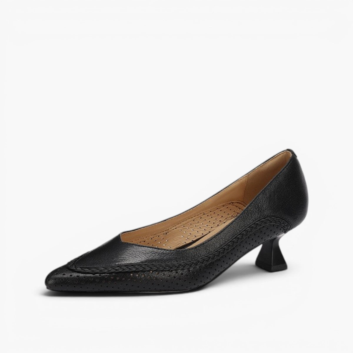 Women's Woven Leather Heels