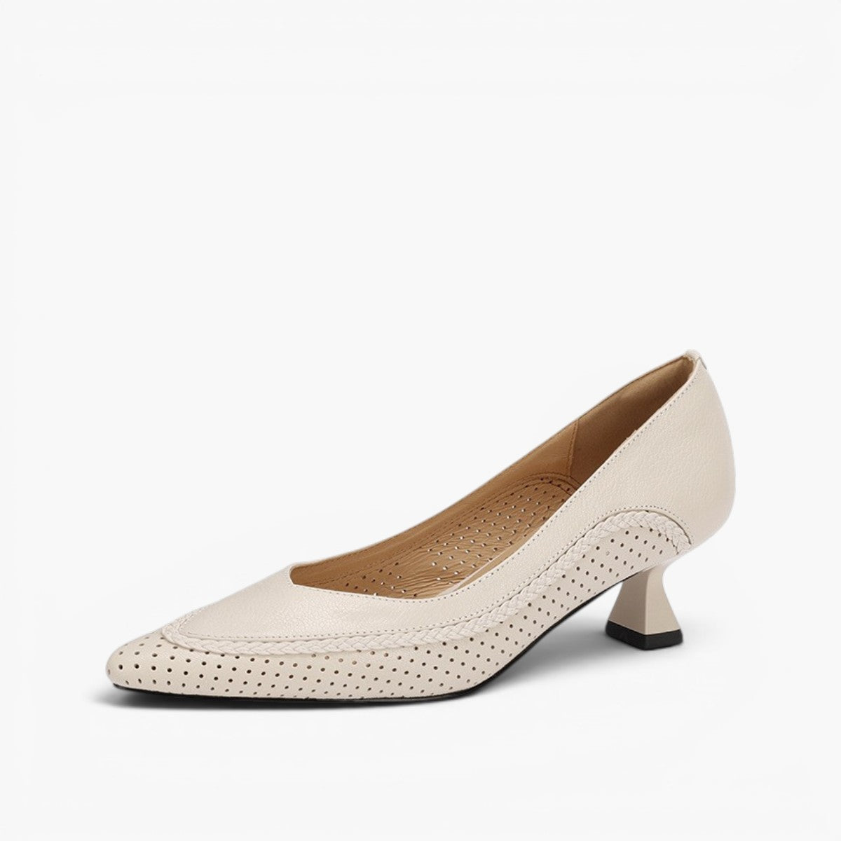 Women's Woven Leather Heels