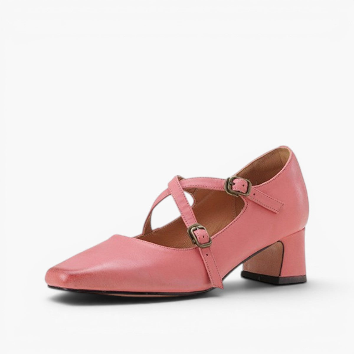 Women's Mary-Jane Leather Heels