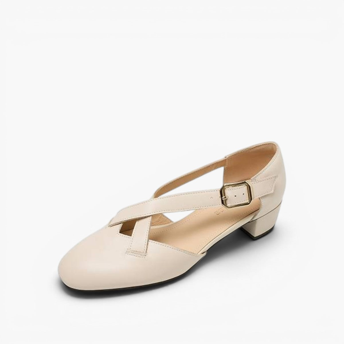 Women's Crossstrap Leather Heels