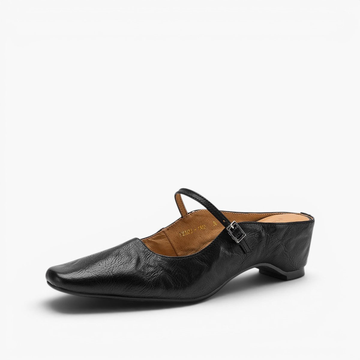 Women's Square-Toe Leather Mules