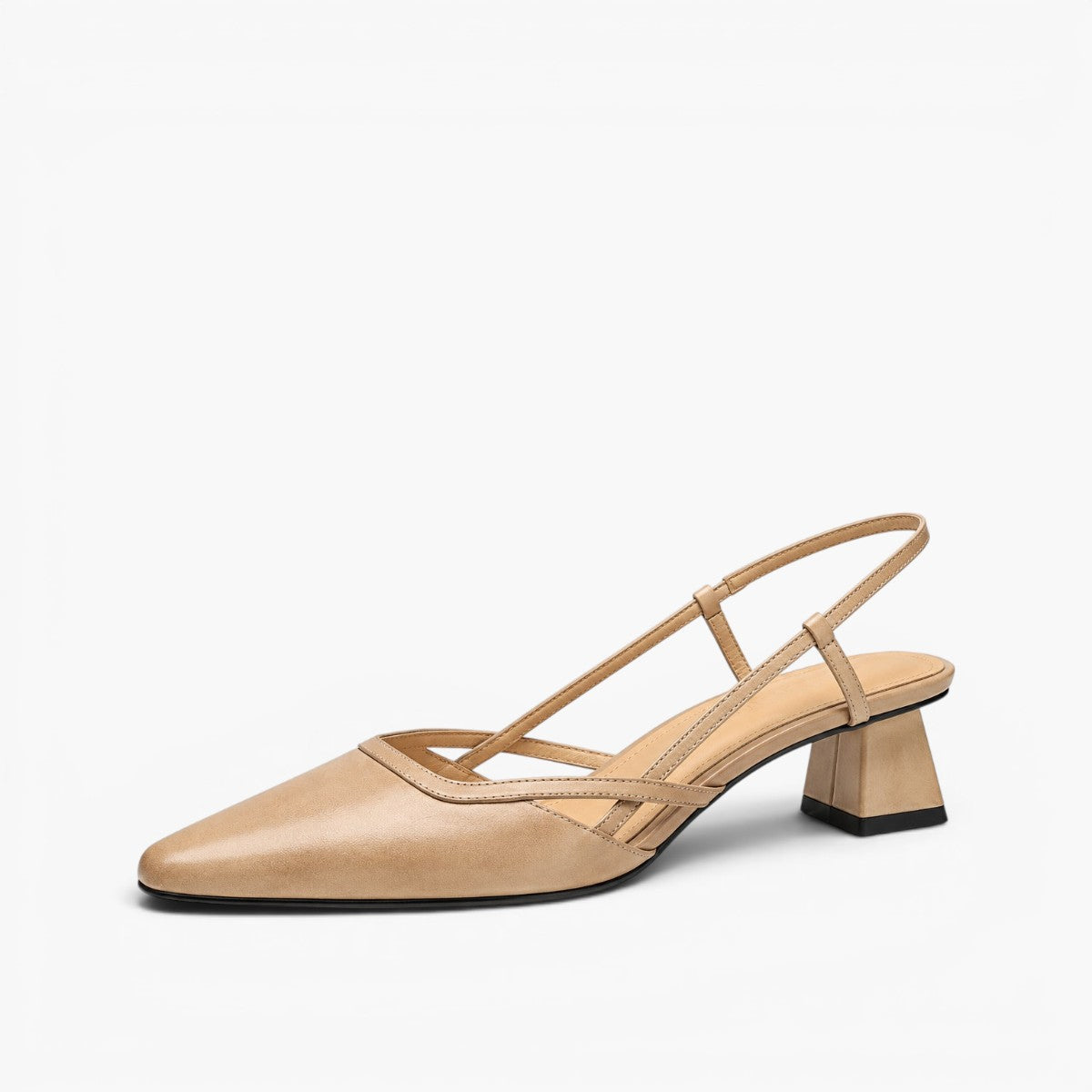 Women's Slingback Leather Heels