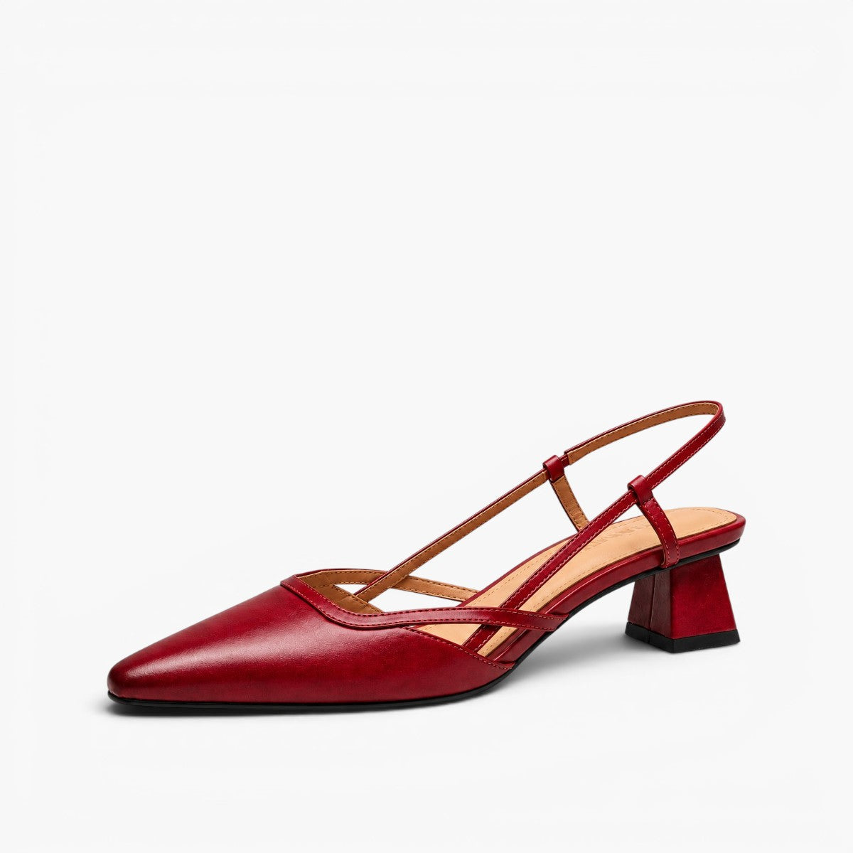 Women's Slingback Leather Heels