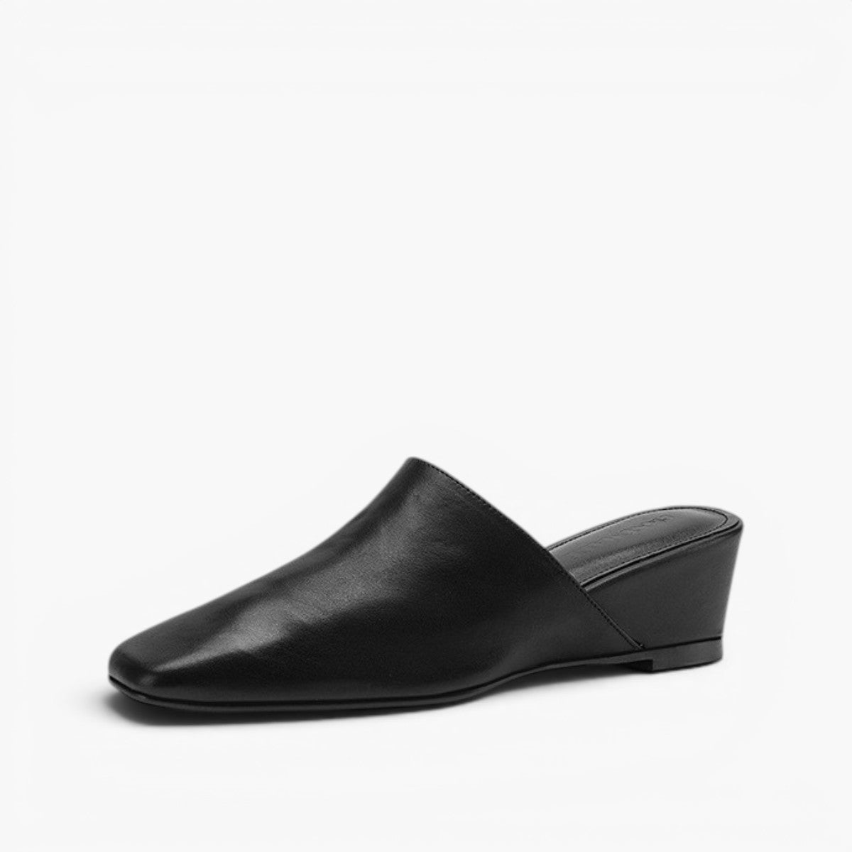 Women's Square-Toe Leather Mules